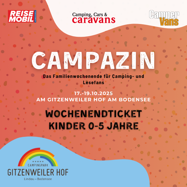 CAMPAZIN 2025 – Das Familienwochenende für Camping- und Lesefans