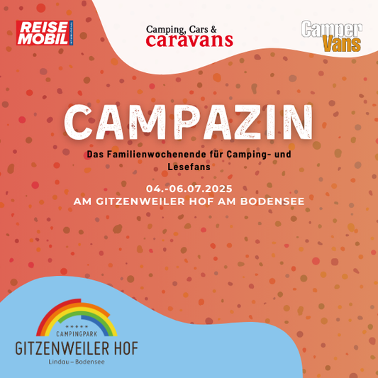 CAMPAZIN 2025 – Das Familienwochenende für Camping- und Lesefans