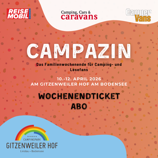 CAMPAZIN 2026 – Das Familienwochenende für Camping- und Lesefans