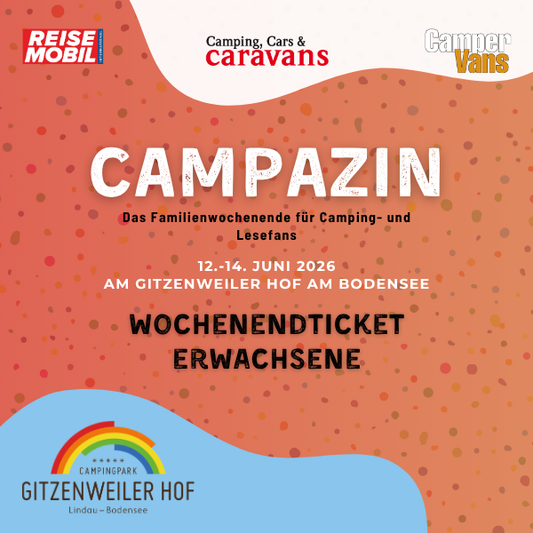 CAMPAZIN 2026 – Das Familienwochenende für Camping- und Lesefans