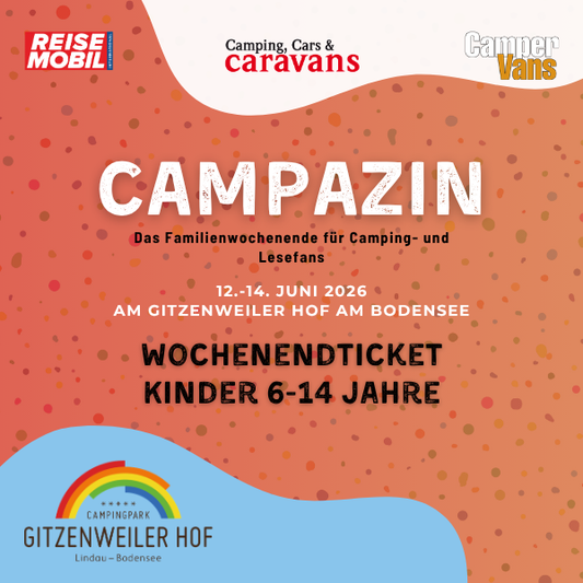 CAMPAZIN 2026 – Das Familienwochenende für Camping- und Lesefans